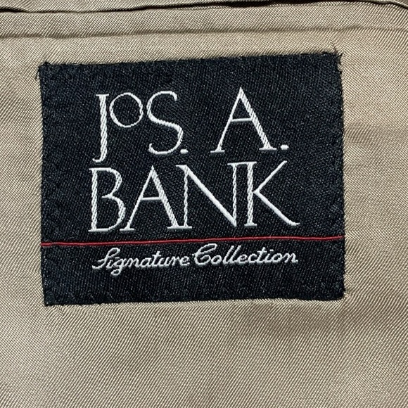 Men’s JoS.A.Bank Black/Tan Plaid Sports Coat Size S38 EUC - Picture 7 of 8